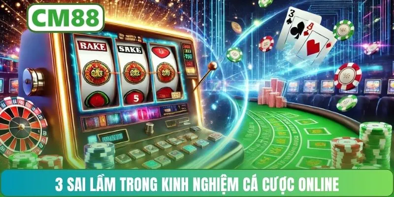 3 sai lầm trong kinh nghiệm cá cược online